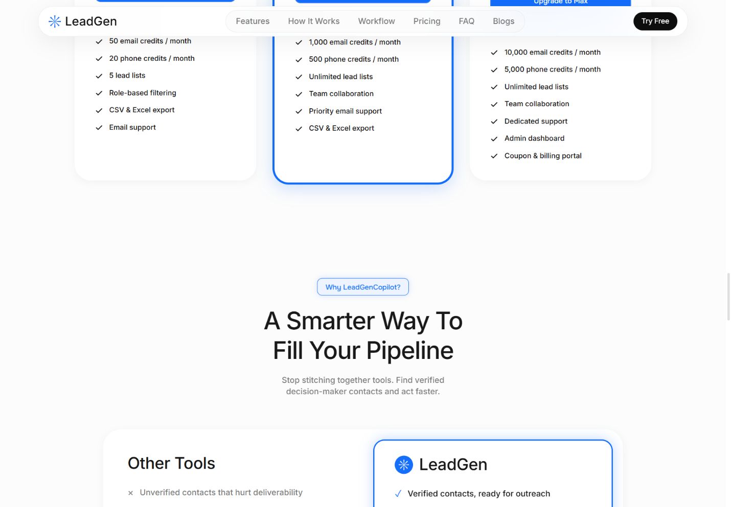 LeadGen Copilot — project demonstration — view 3