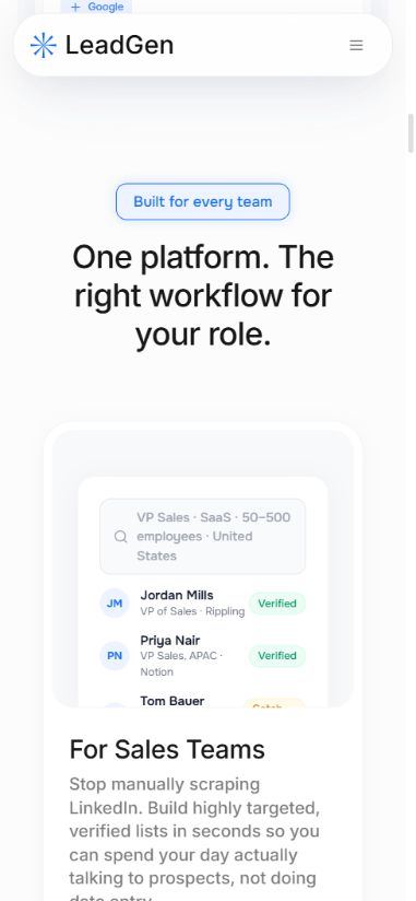 LeadGen Copilot — project demonstration