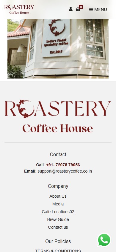 Roastery Coffee House — project demonstration