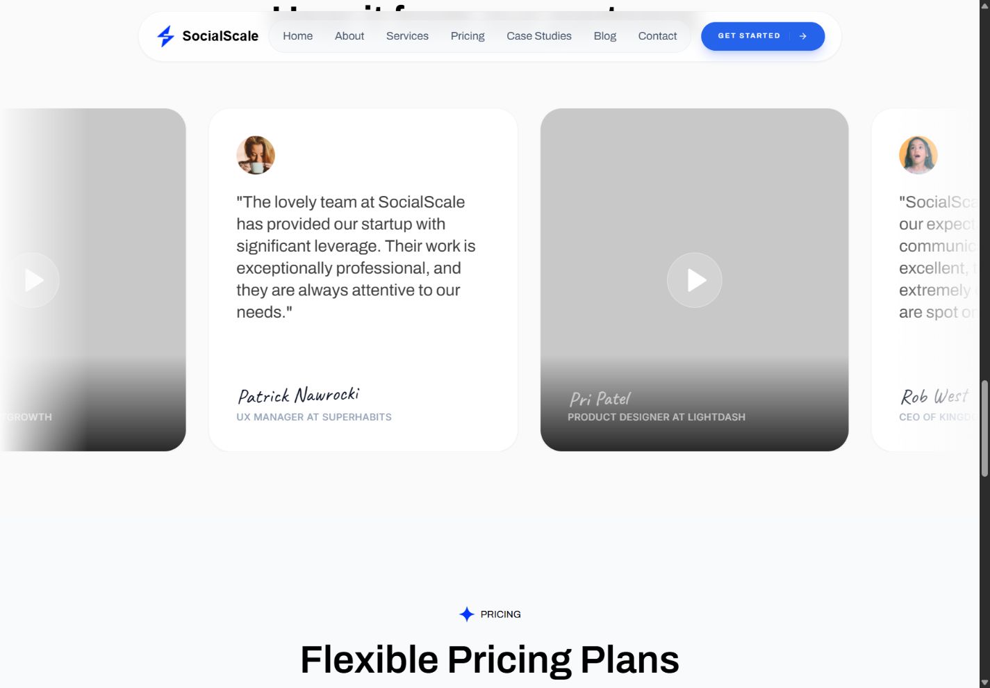 SocialScale — project demonstration — view 2
