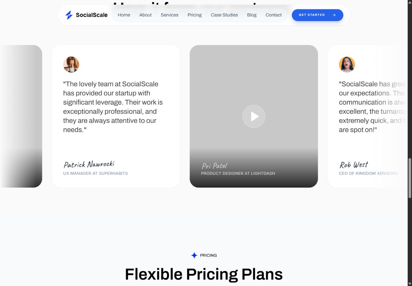 SocialScale — project demonstration — view 3