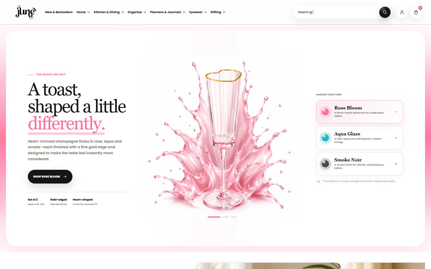 The June Shop — project demonstration
